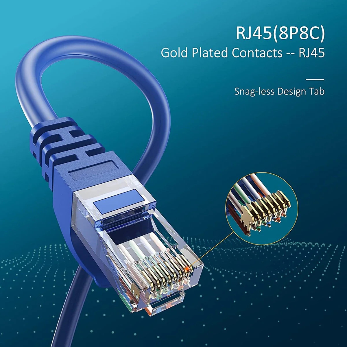 RJ45 Cat for PC Laptop (Blue)