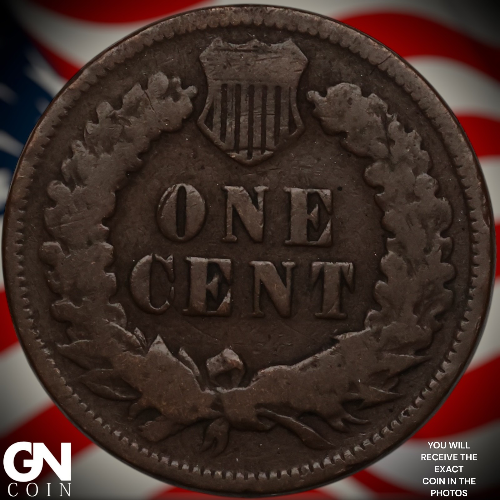 1875 Indian Head Cent Penny A6049