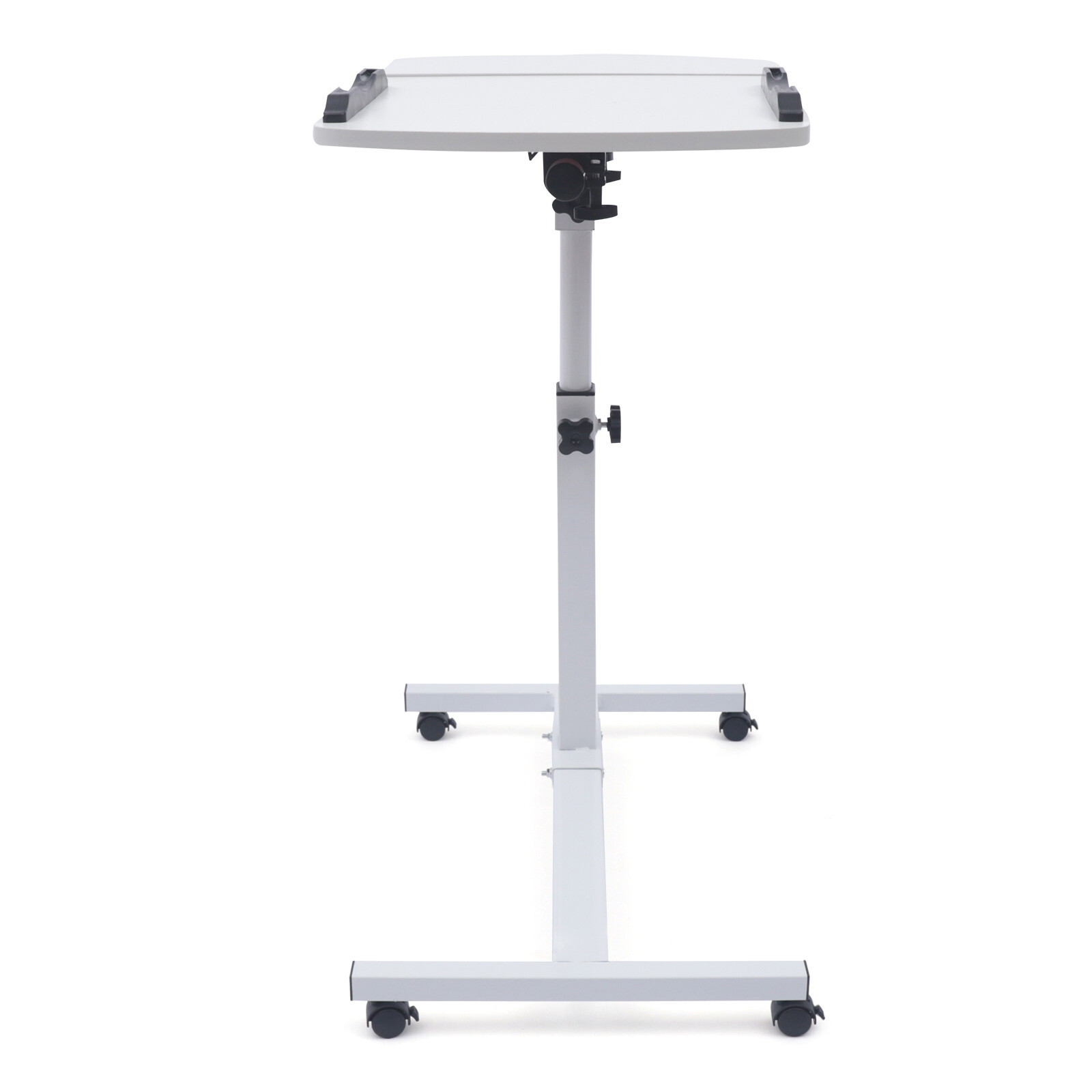 Over Bed Table Mobile Rolling Laptop Stand Computer Bedside Table Adjustable New