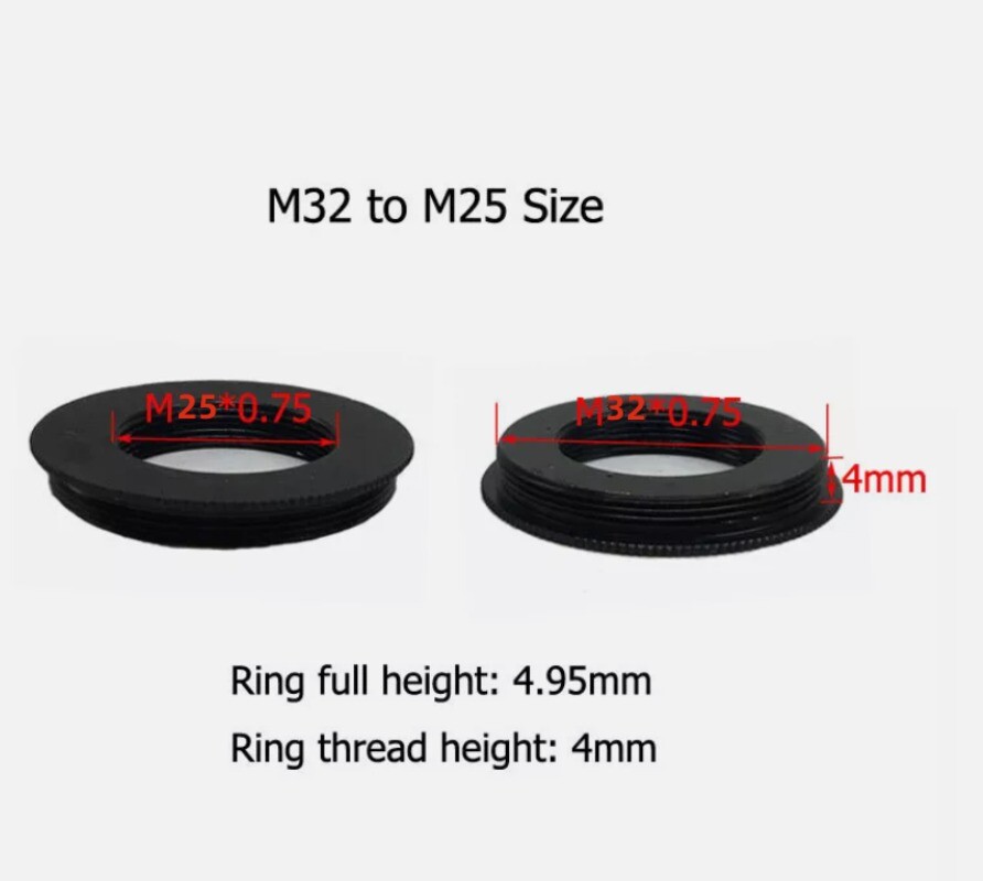 1PC M30 to M32 to M25 to M26 Microscope Objective Lens Adapter Ring