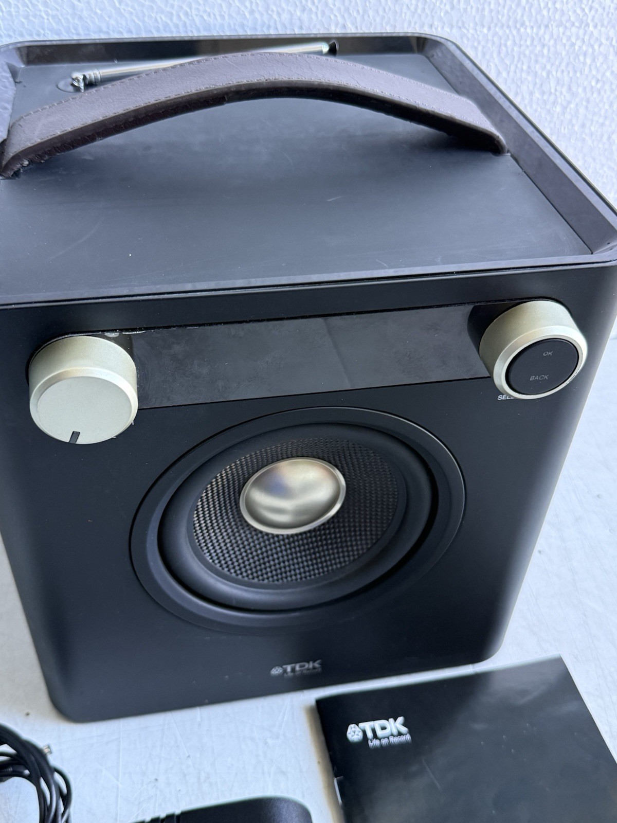 TDK TP6701BLK Life on Record Sound Cube Audio System AS IS READ!