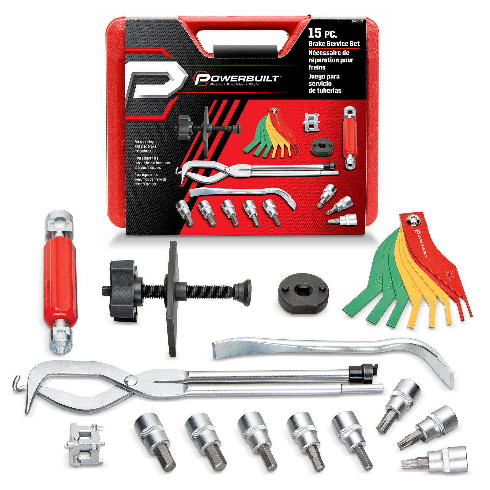 Powerbuilt 15 Piece Brake Service Set - 948007