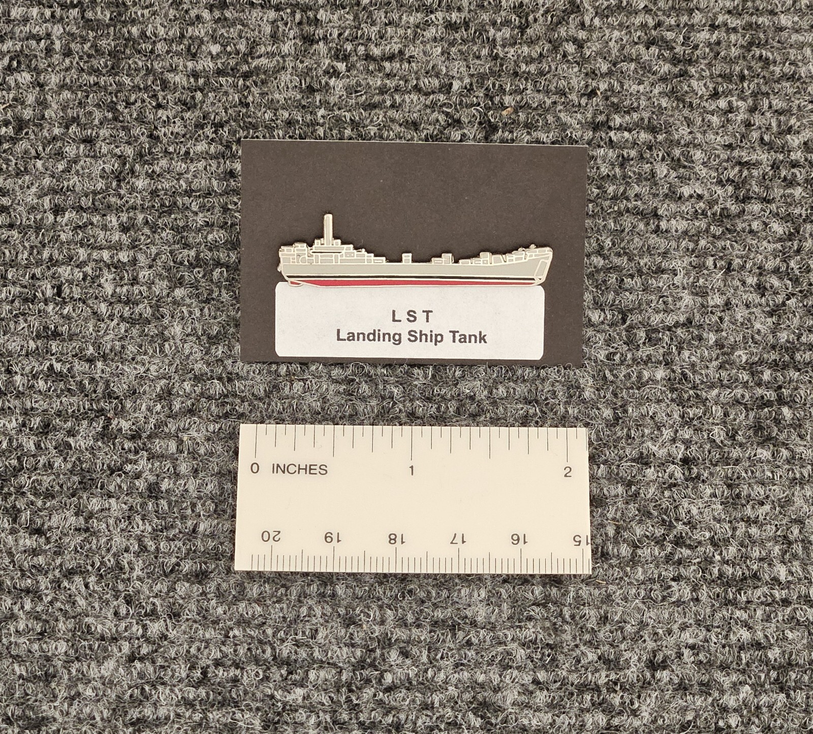 US Navy LST - Landing Ship Tank Enamel Lapel Pin - Gator Navy