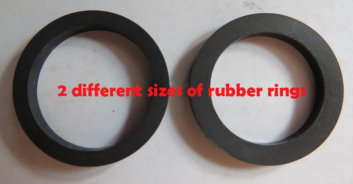 2pcs different Size Wheel Rubber Rings For Panasonic NV-G12 VCR Video Recorder