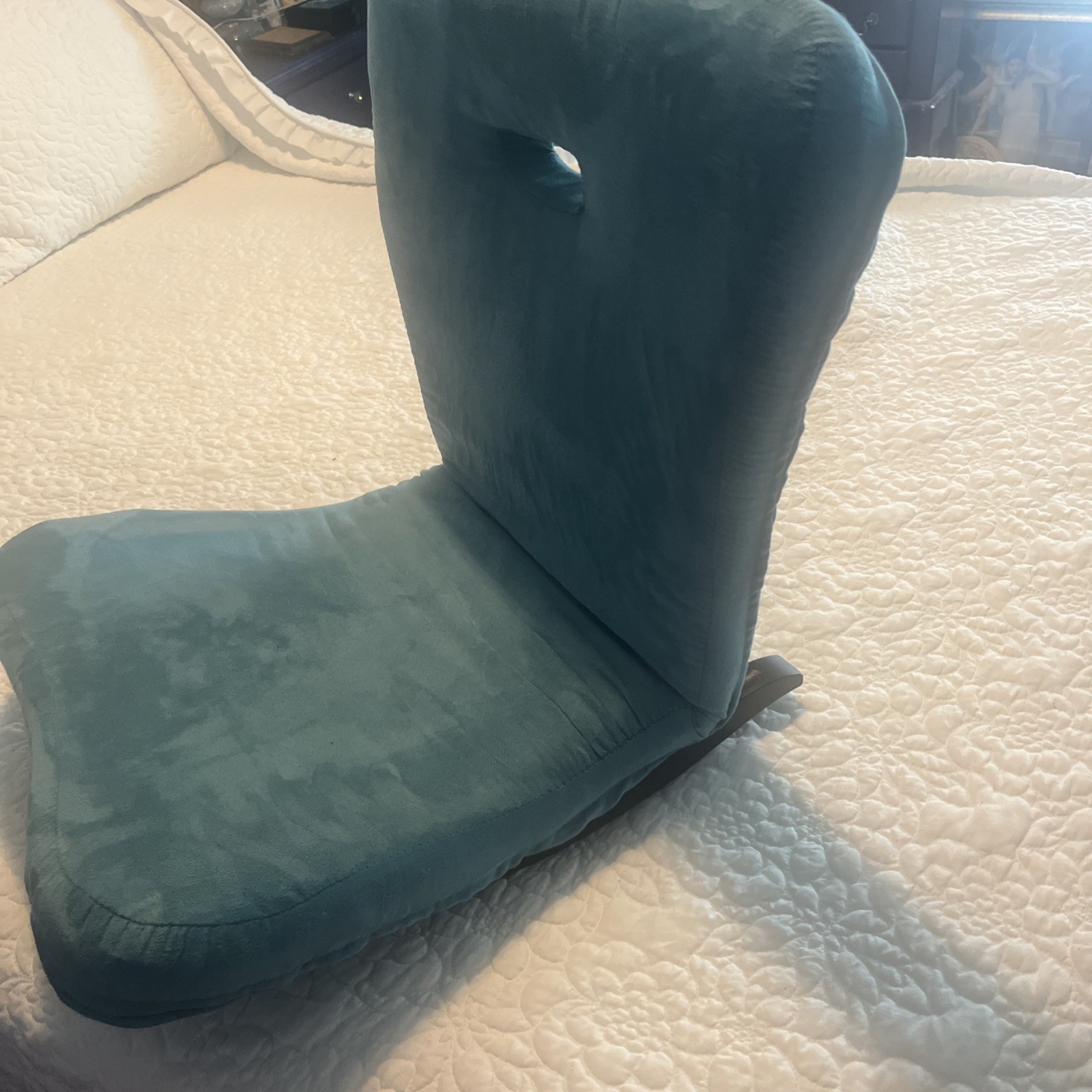 Gaming Chair Floor Rocker, Adjustable Positions, Turquoise