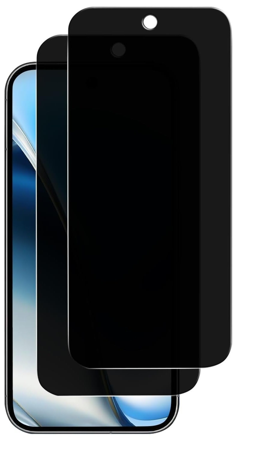 2-Pack Privacy Tempered Glass, Anti-Spy for Google Pixel 9/Pixel 9 Pro 6.3 inch