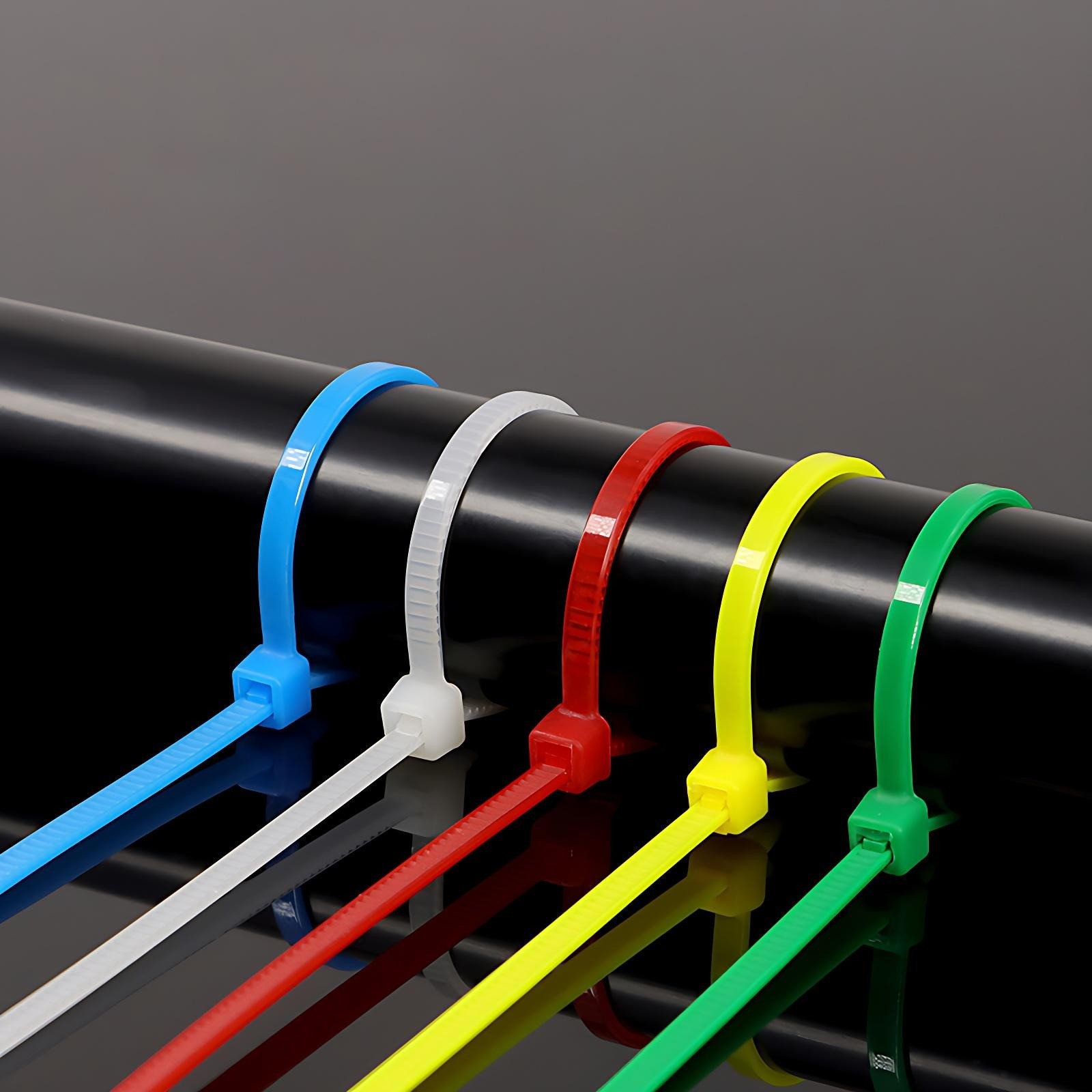 RELEASABLE REUSABLE CABLE TIES STRONG ZIP TIE WRAPS PLASTIC NYLON SELF-LOCKING
