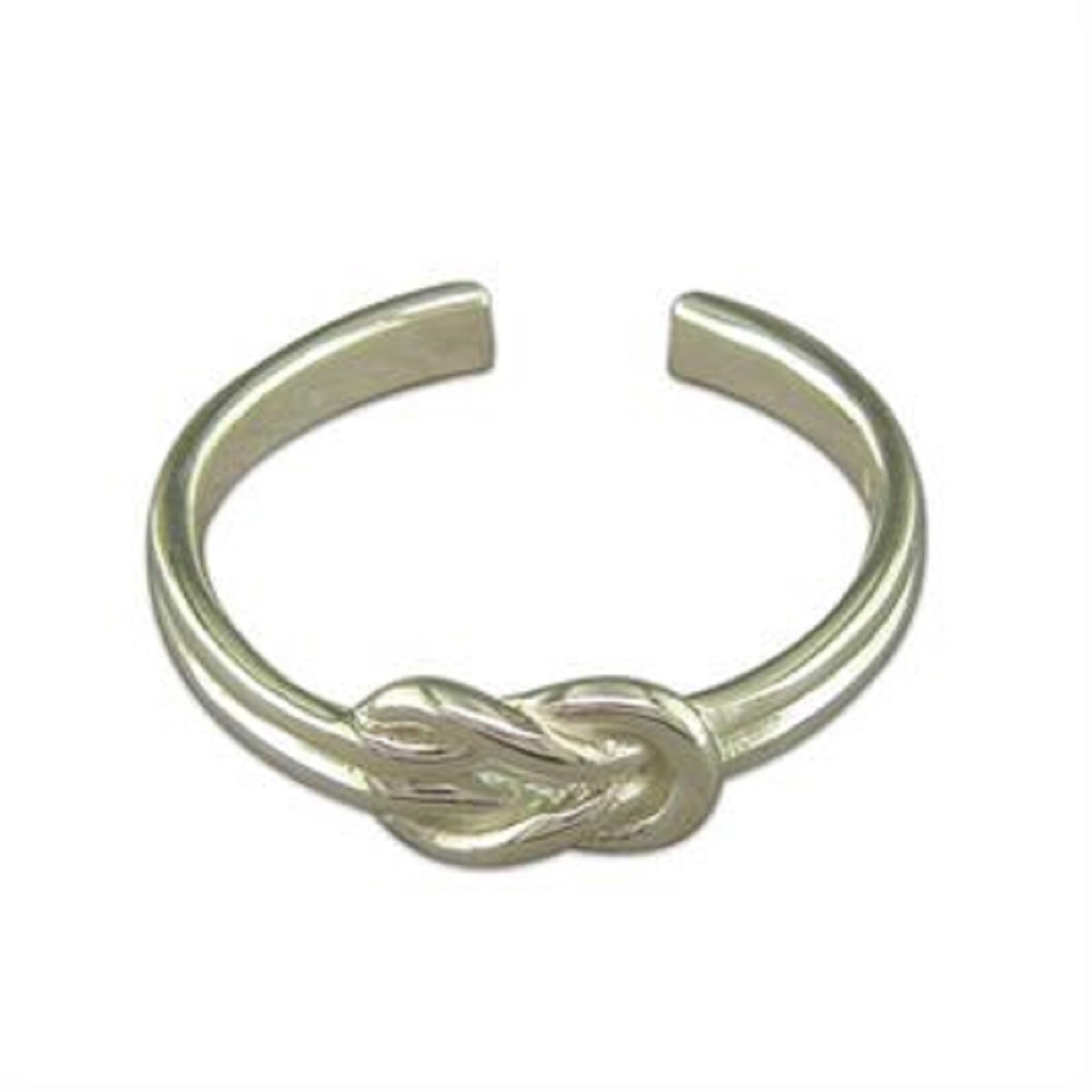 Sterling Silver Plain Reef knot Toe Ring 1.01g