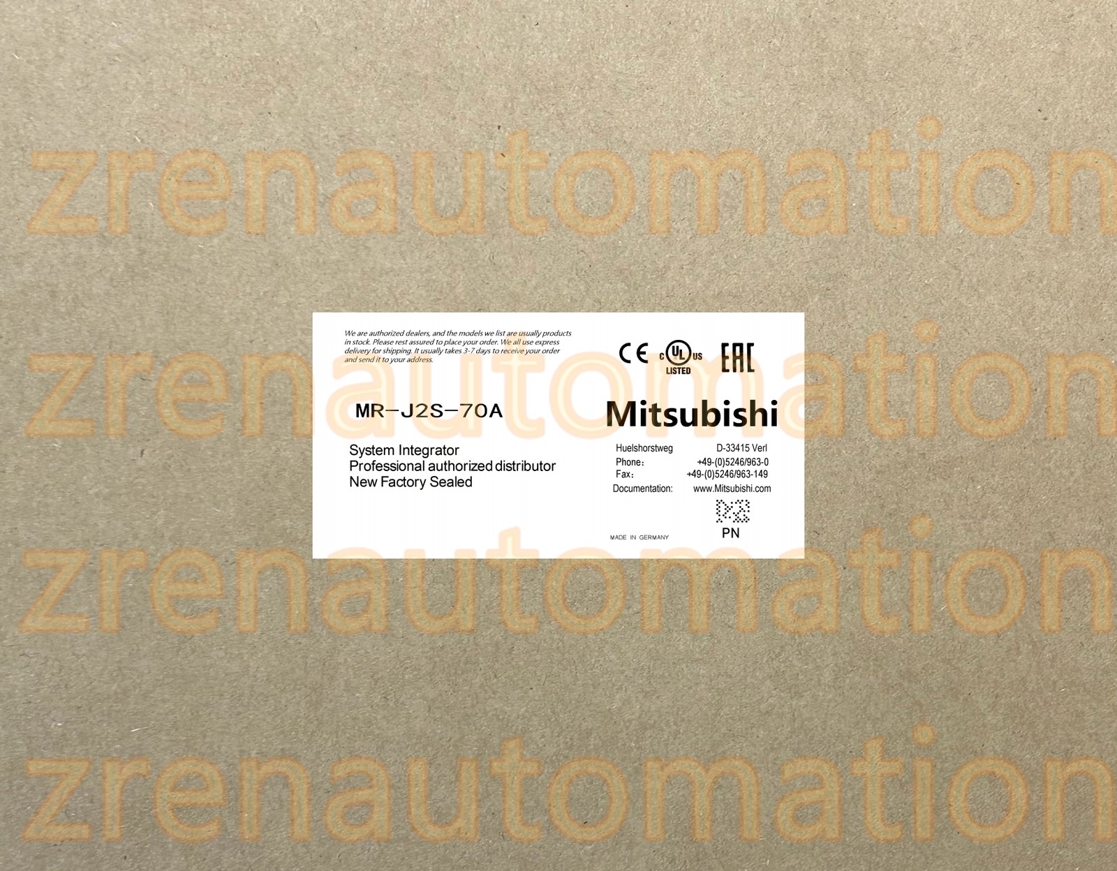 MR-J2S-70A Mitsubishi PLC Module/CPU/Servo Driver Fast Shipping HTQ0