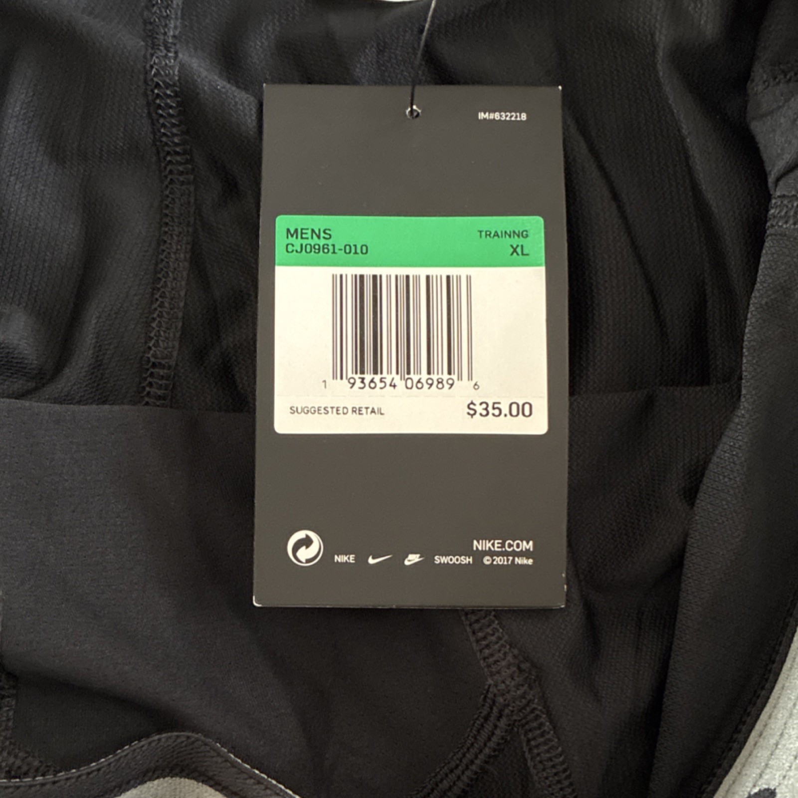 Nike Pro Compression Training Base Layer Bottom Long Johns Black XL CJ0961-010