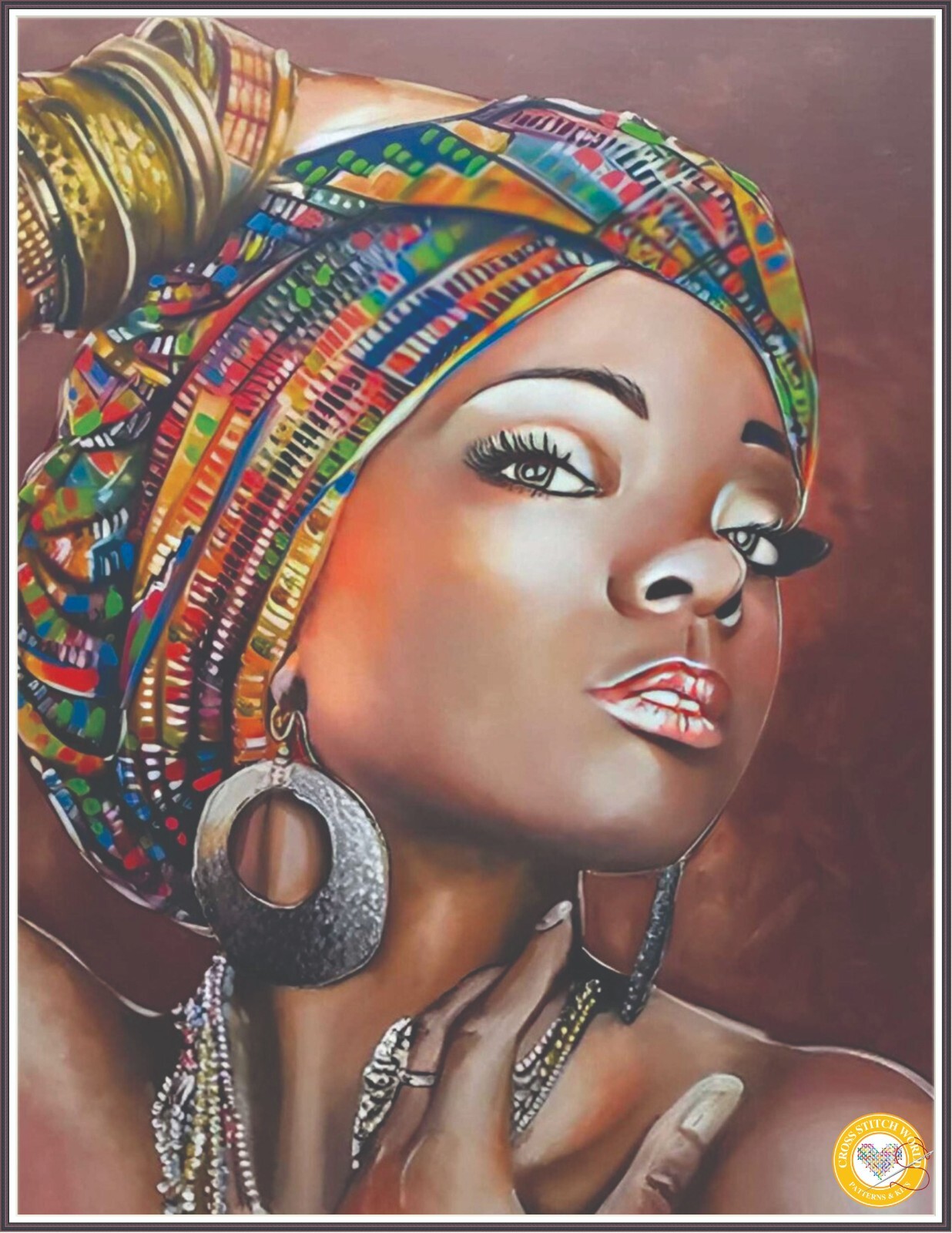 African Beauty 1246 Chart Counted Cross Stitch Pattern Needlework