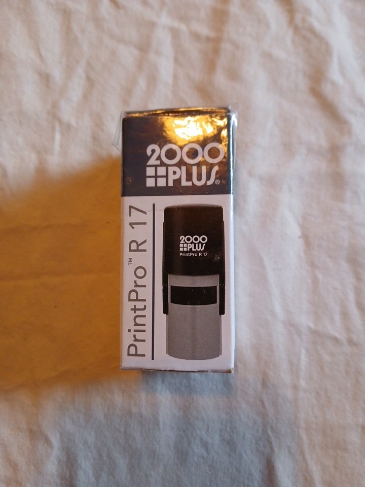 2000 Plus Printpro R17 "Think Green" Environmental Rubber Stamp Green Ink