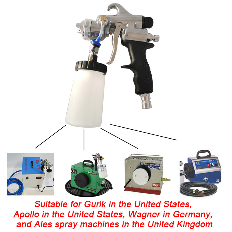 Spray Gun HVLP Low Pressure Airless 1.0 /0.8 Nozzle Available For GRACO APOLLO