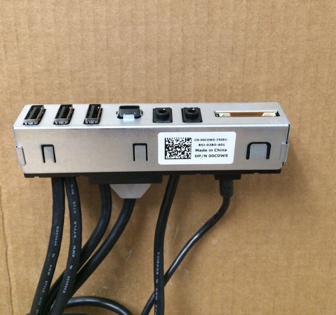 Dell XPS 8930 Front Panel Audio USB/C Card Reader Board with Cable 0CDW5 00CDW5
