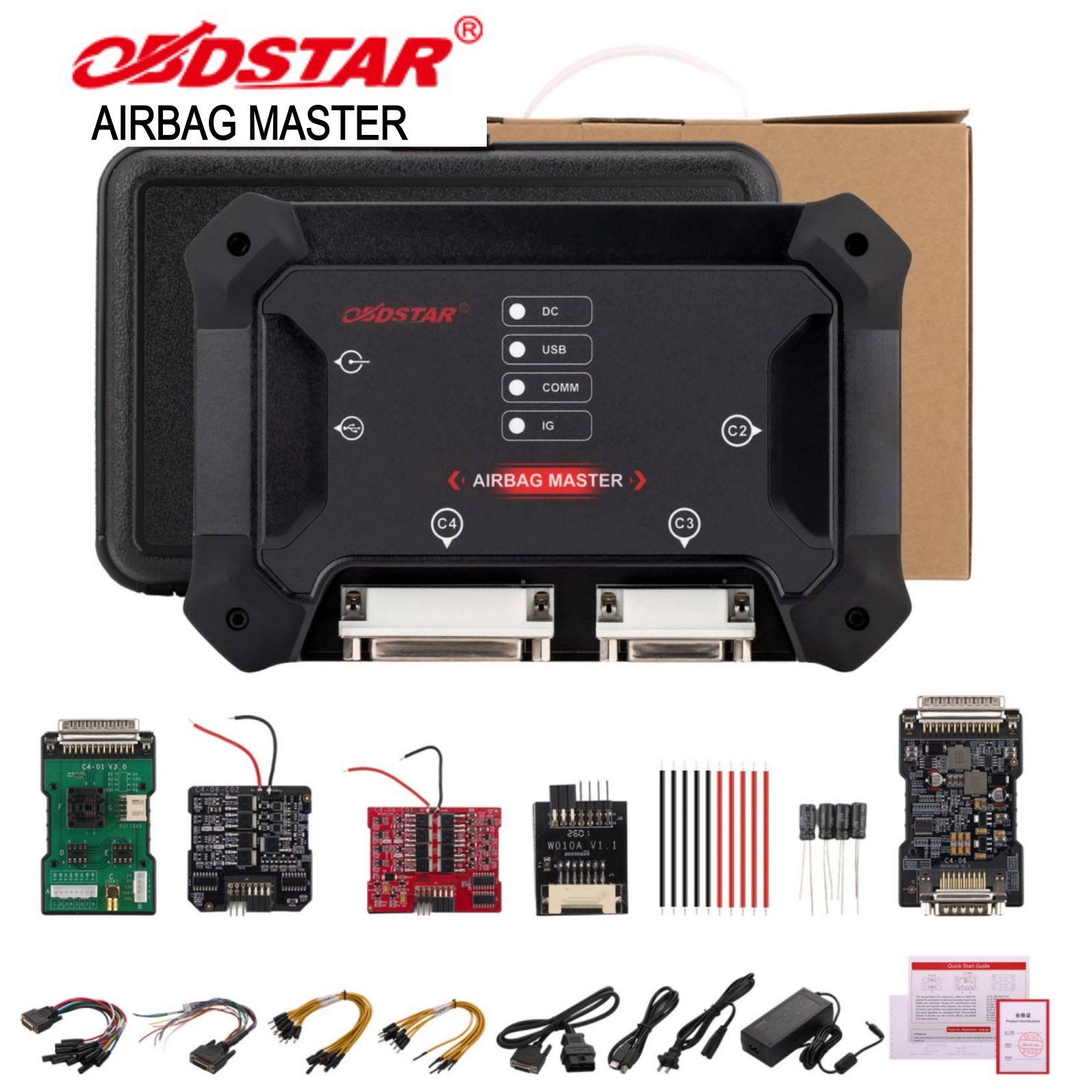 OBDSTAR P50 G2 PC-Based SRS Reset Tool Cover 108 brands and 16600+ E-CU Part No
