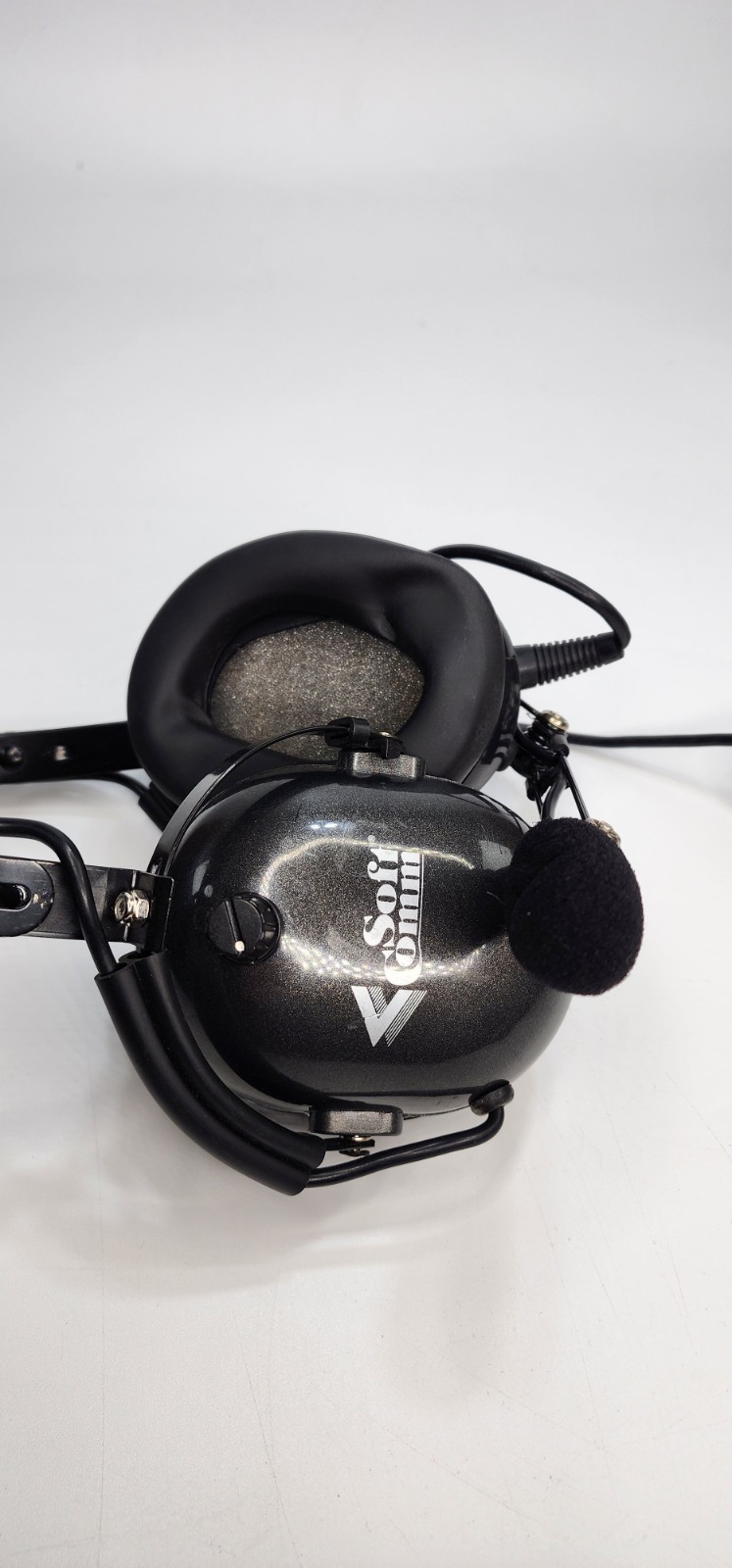 SoftComm C-10 Chancellor - Passive Aviation Headset With Microphone Tested