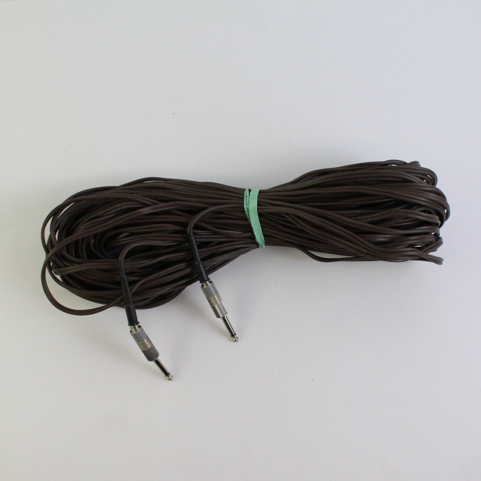 Unbranded Brown 1/4" TS Connector Audio Cable 105 ft