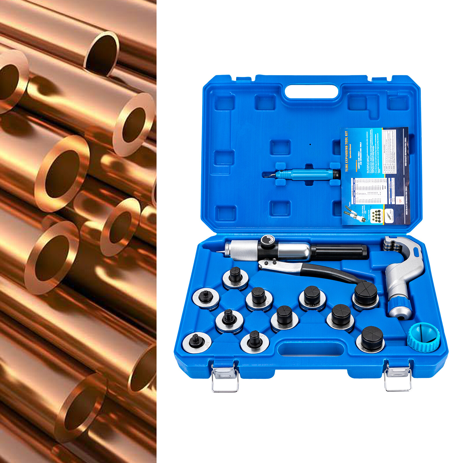 10mm-42mm Tube Cutter Expanding Copper Hydraulic Expander Tool Kit Tube Expander