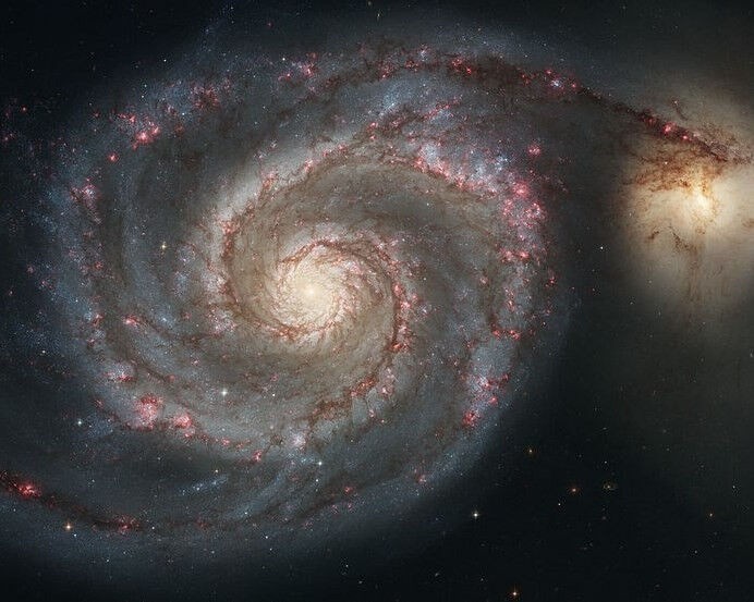 Spiral Whirlpool Galaxy Hubble Outer Space NASA - 11"x14" Photo Print