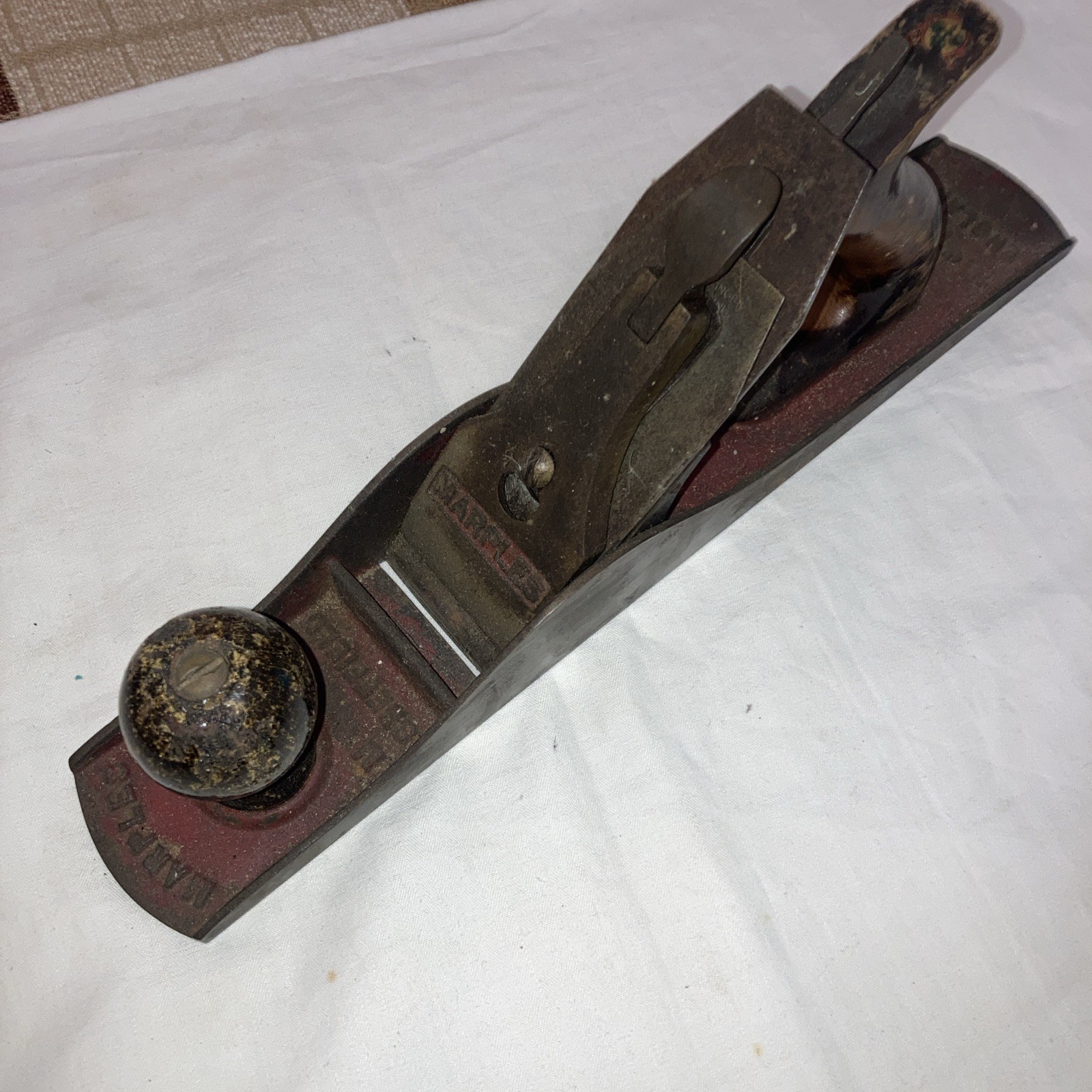 Marples Sheffield M5 Wood Plane 14” long 2” wide cutting edge vintage woodwork