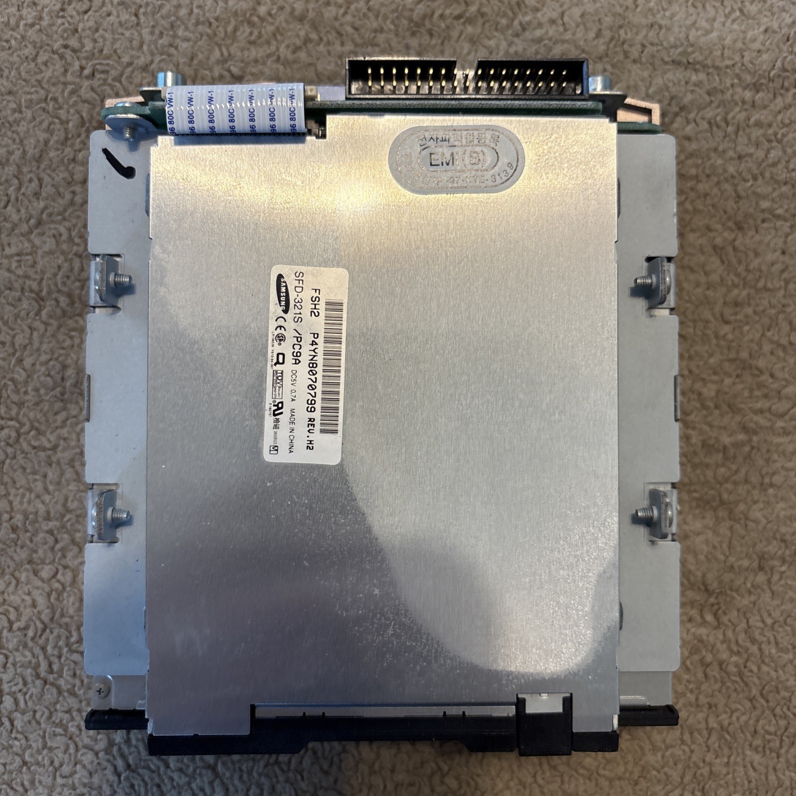 SAMSUNG FLOPPY DISK DRIVE SFD-321S P4YN8070799 w/ CDR/RW Drive