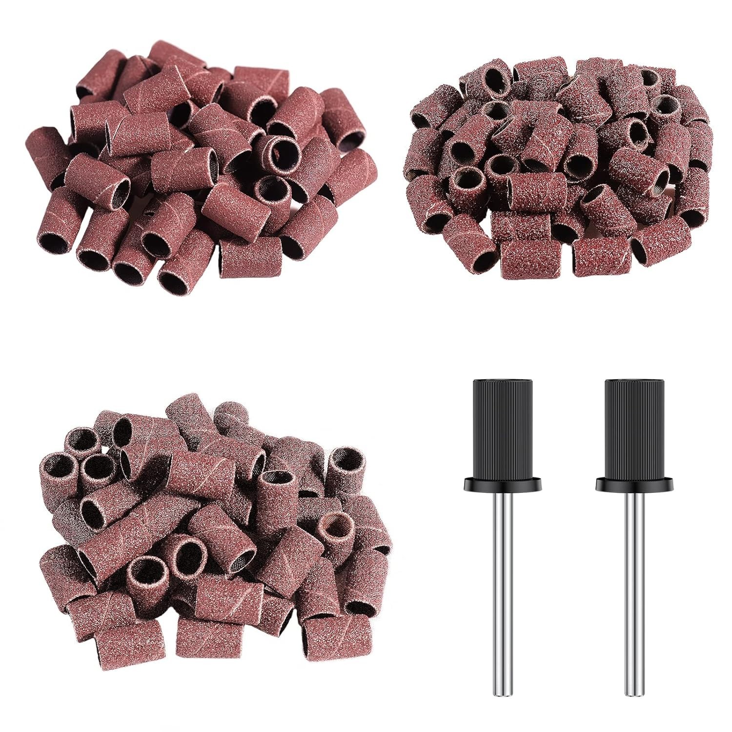 Durable Nail Sanding Bands with 3/32" Bits - Perfect for Beginners & Pros