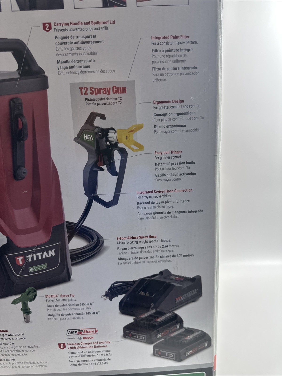 TITAN CONTROLMAX 1650 18V BACKPACK BATTERY AIRLESS PAINT SPRAYER SYSTEM