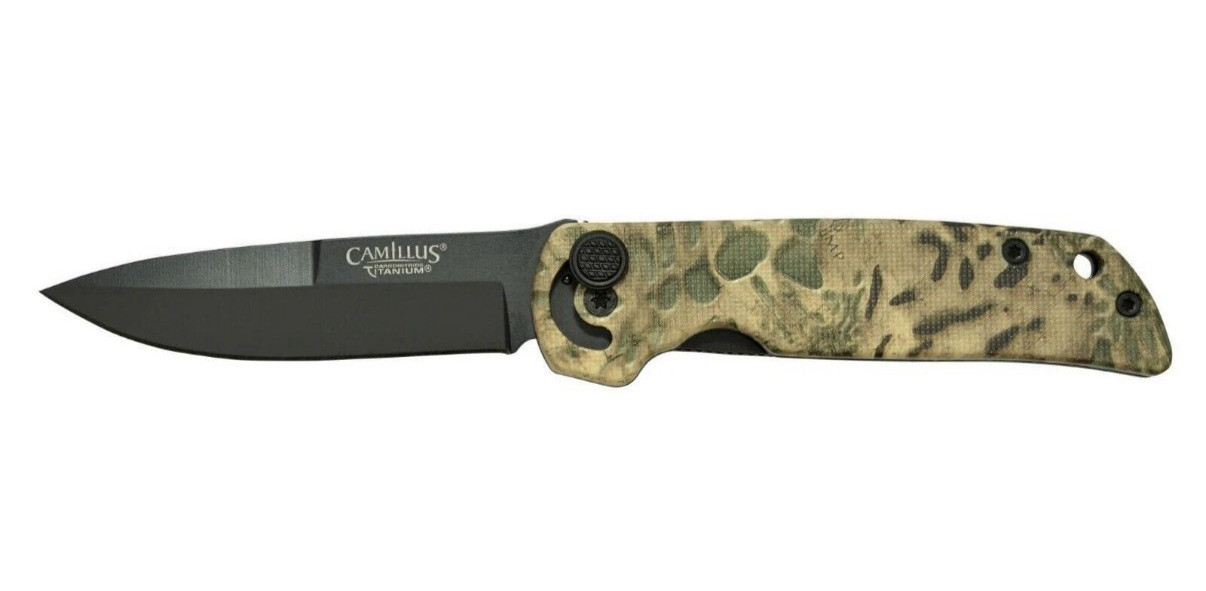 [CAMILLUS] Cuda Mini 6.75 inch Folding 3" Blade Knife Prym1 Camo 420 Steel - NEW