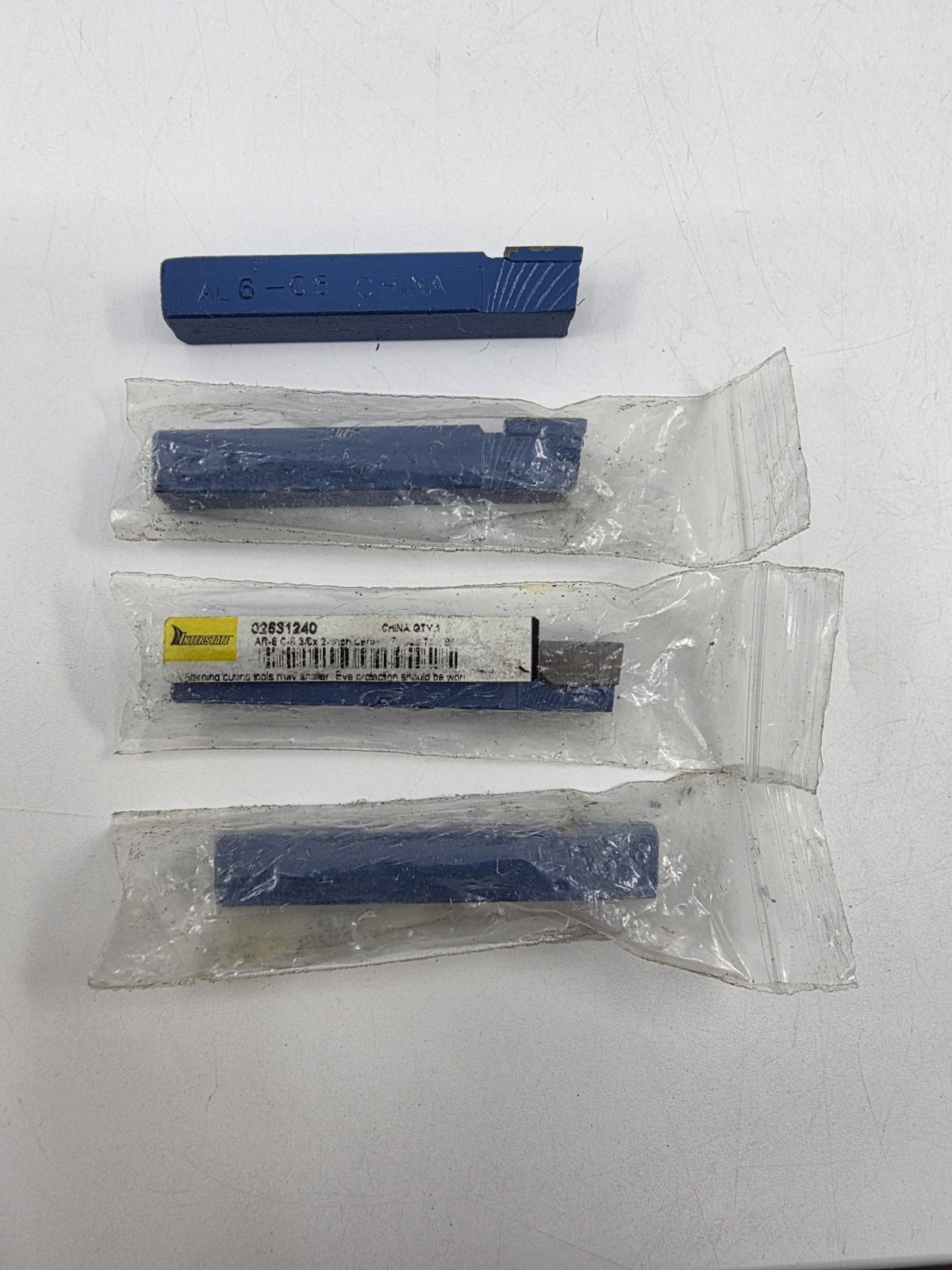 ​LOT of 4 1/4" AL-6 C6 Carbide Lathe Turning Tool Bits Left Hand China