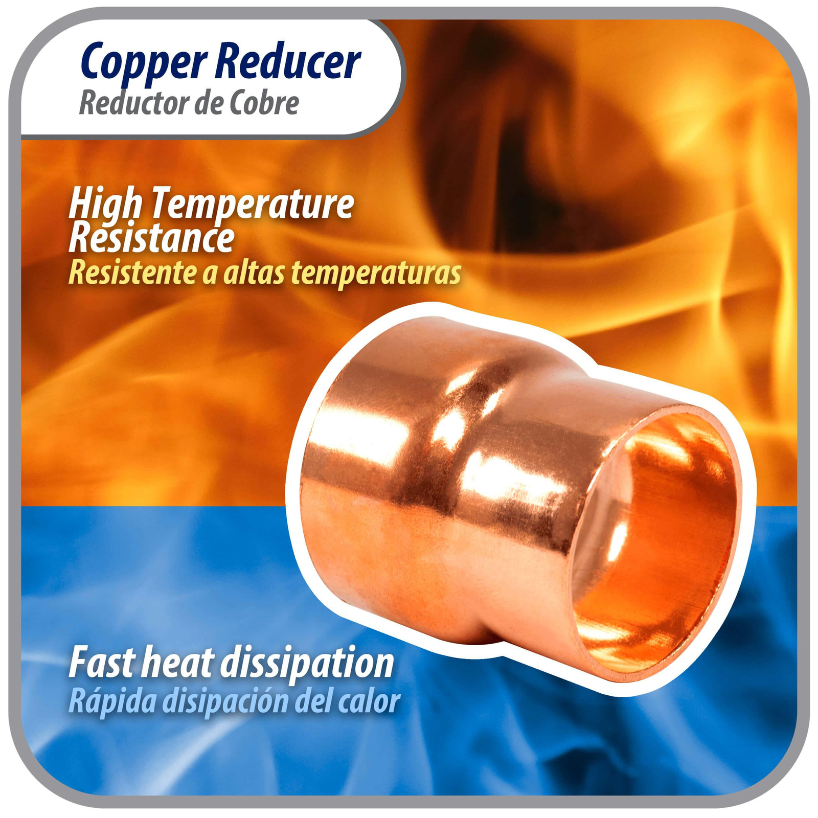 Appli Parts AP-R158138 1-5/8x1-3/8 in Reducing Bushing Copper pipe fittings CxC