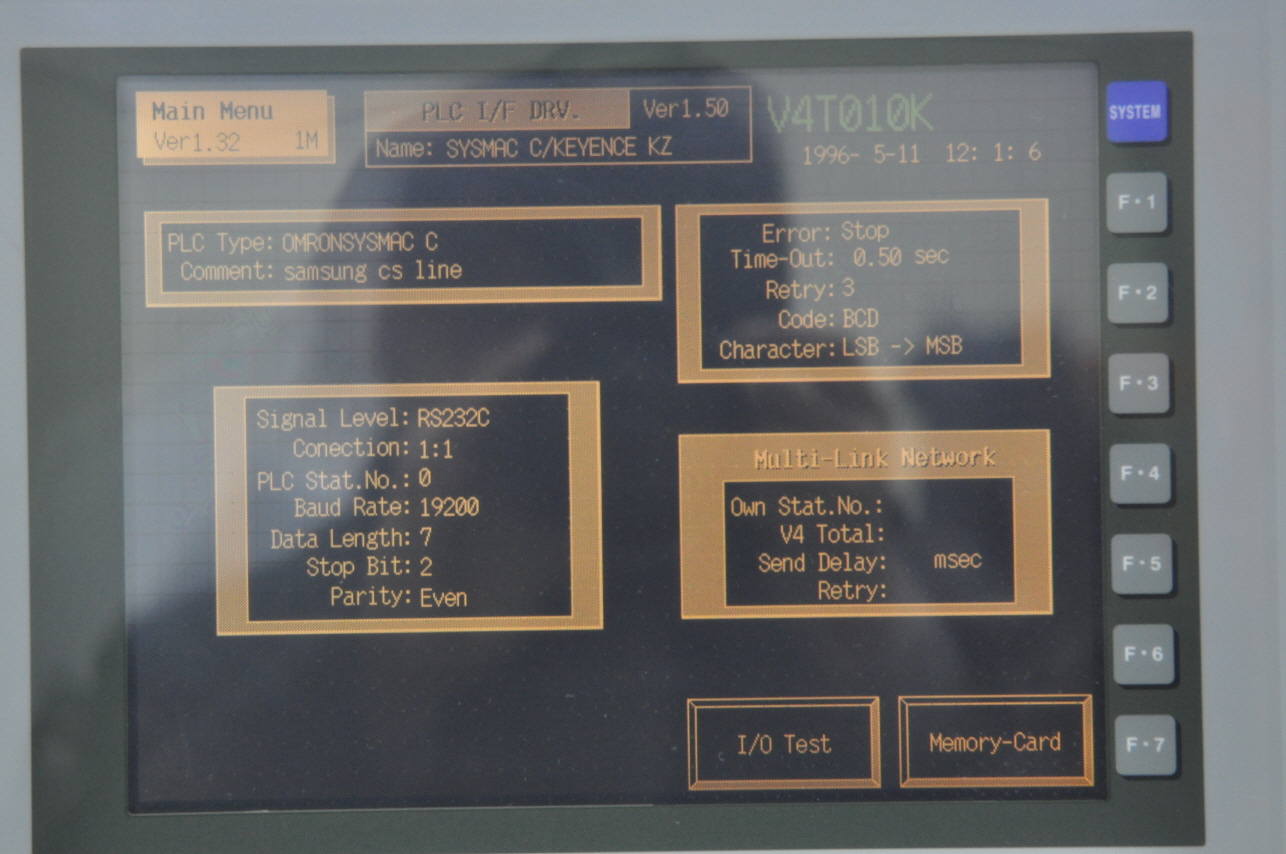 HAKKO V4T010K-G TOUCH SCREEN HMI GRAPHIC PANEL