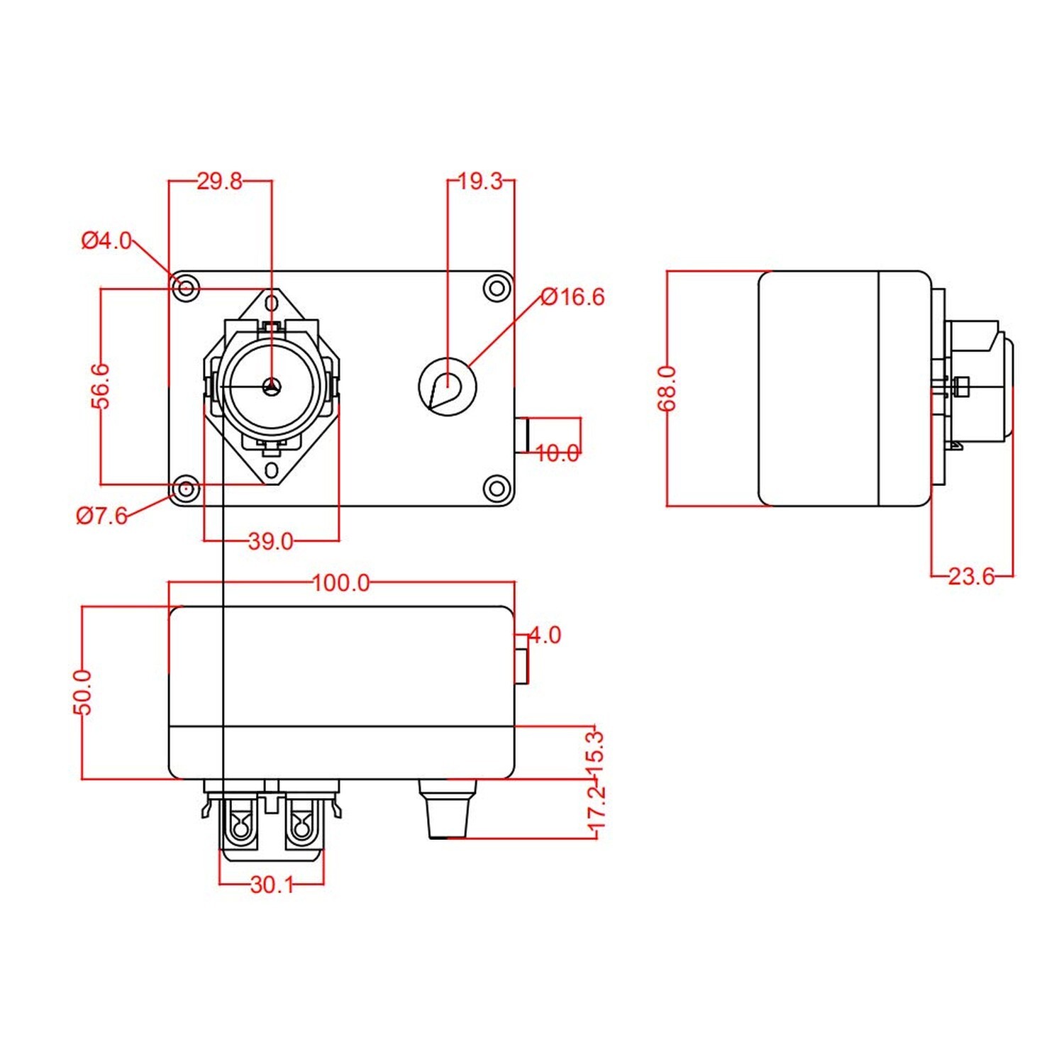 Gikfun 12V Adjustable Peristaltic Dosing Pump Liquid Metering Pump with Adapt...