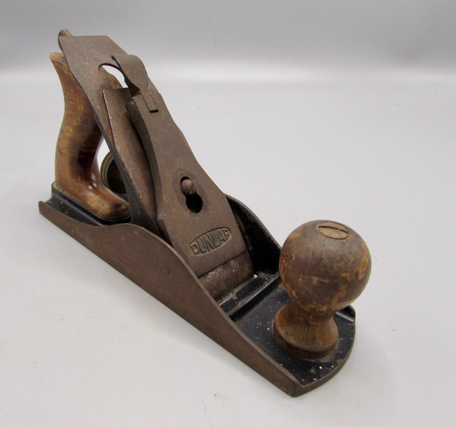 Vintage Dunlap 9.5 Inch Smooth Bottom Wood Plane Woodworking - Made in USA