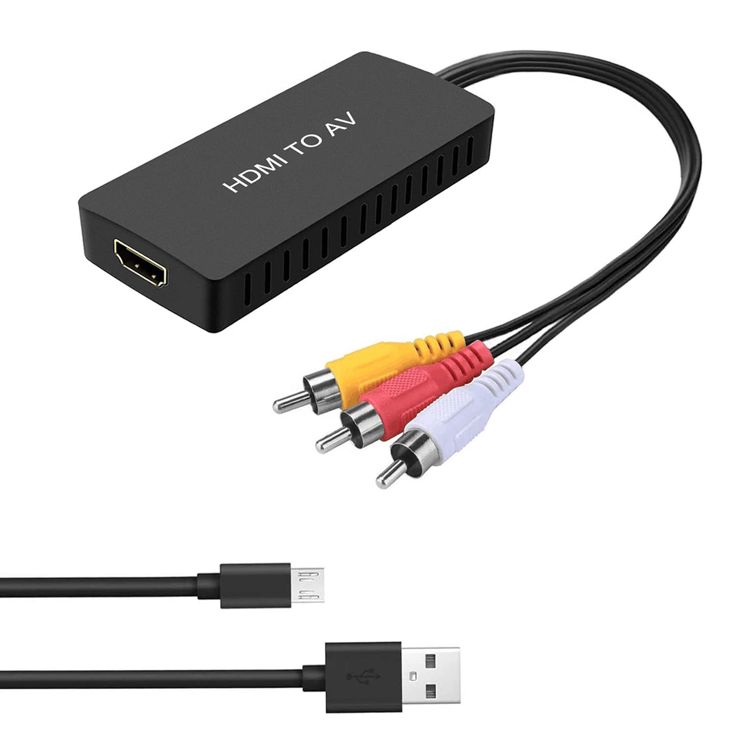 RuiPuo HDMI to AV Converter Video Audio Adapter