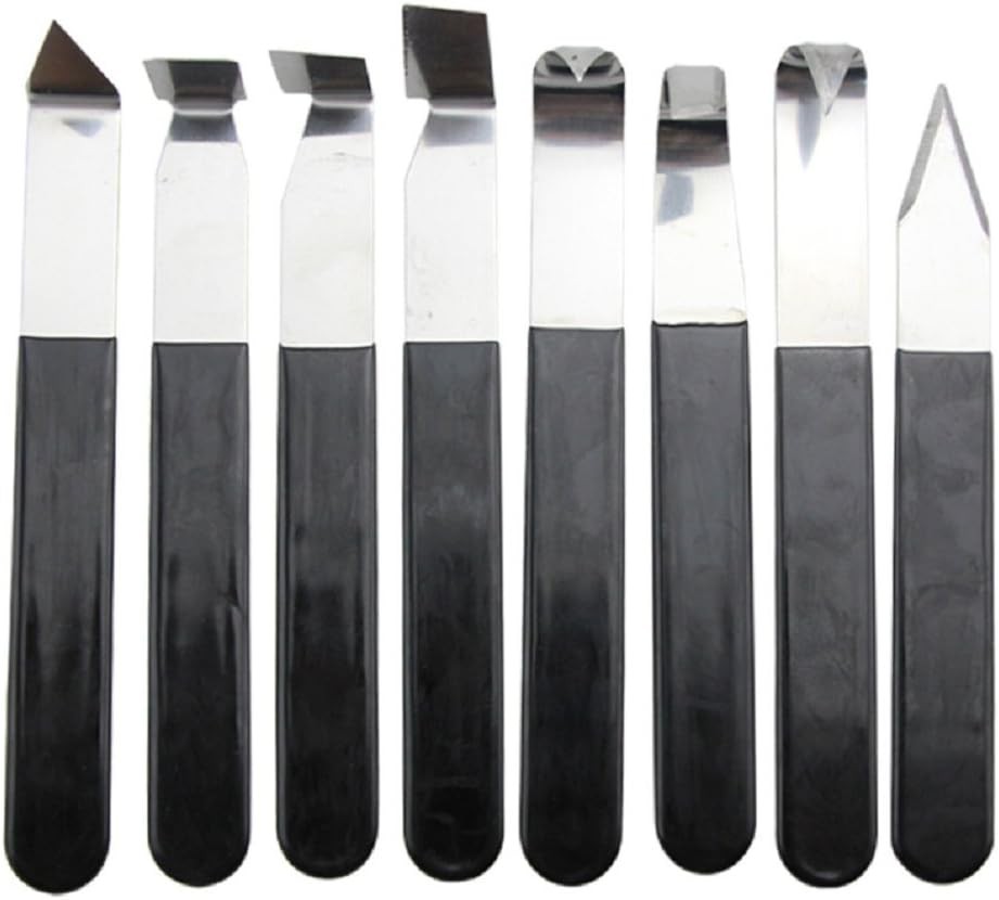 8-Pack Metal Clay Carving Knife Pottery Tools Set for Sculpting