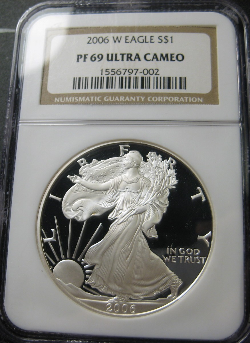 NGC 2006 W EAGLE $1 PF 69 ULTRA CAMEO  - NO TONING, NO HAZE JUST BEAUTIFUL   (h)