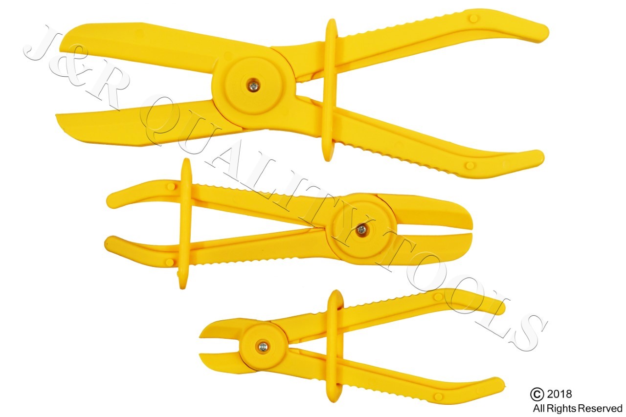 Flexible 3 Piece Radiator Hose Pinch Off Pliers Set 1/2 " to 3/4"