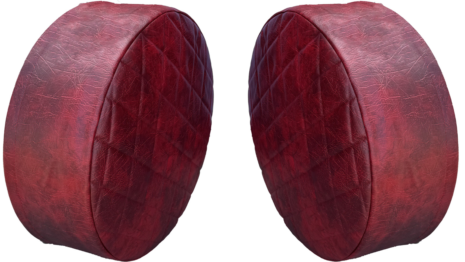26" BURGANDY WINE Fuel Tank End Covers W/4" SKIRT for Tanks that are 26"Diameter
