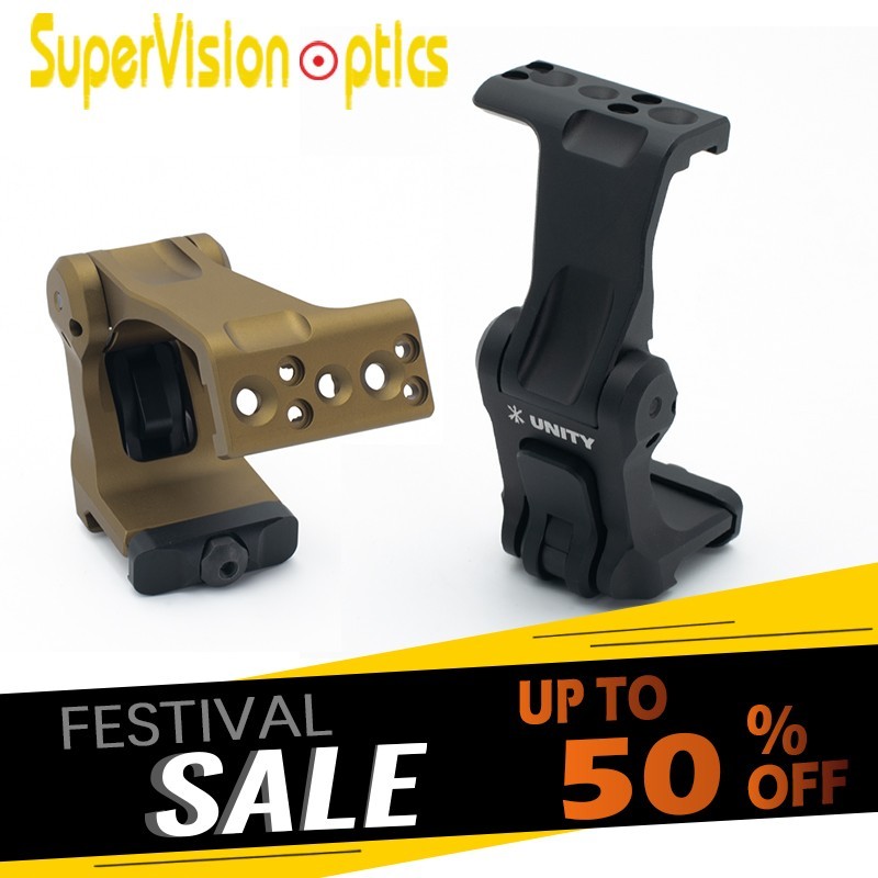 TACTICAL UNITY FAST OMNI FTC  V2 Magnifier Mount FDE (FST-OMF), 2.26 inch Height
