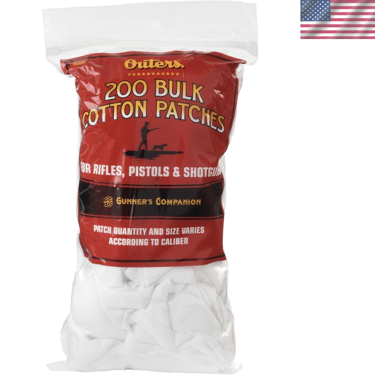 Bulk Rifle/Pistol Shotgun Cleaning Patches - 7.5 in, Durable & Precise