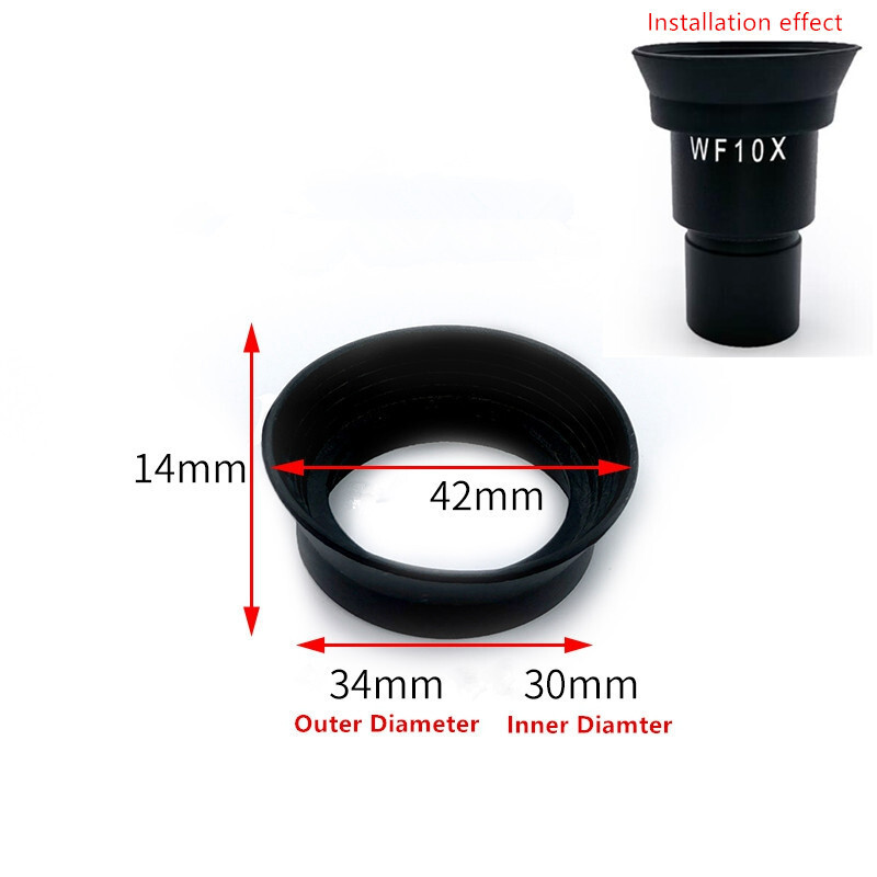 10PCS 29-31mm Rubber Eye Guards for Microscope Telescope Eyepiece