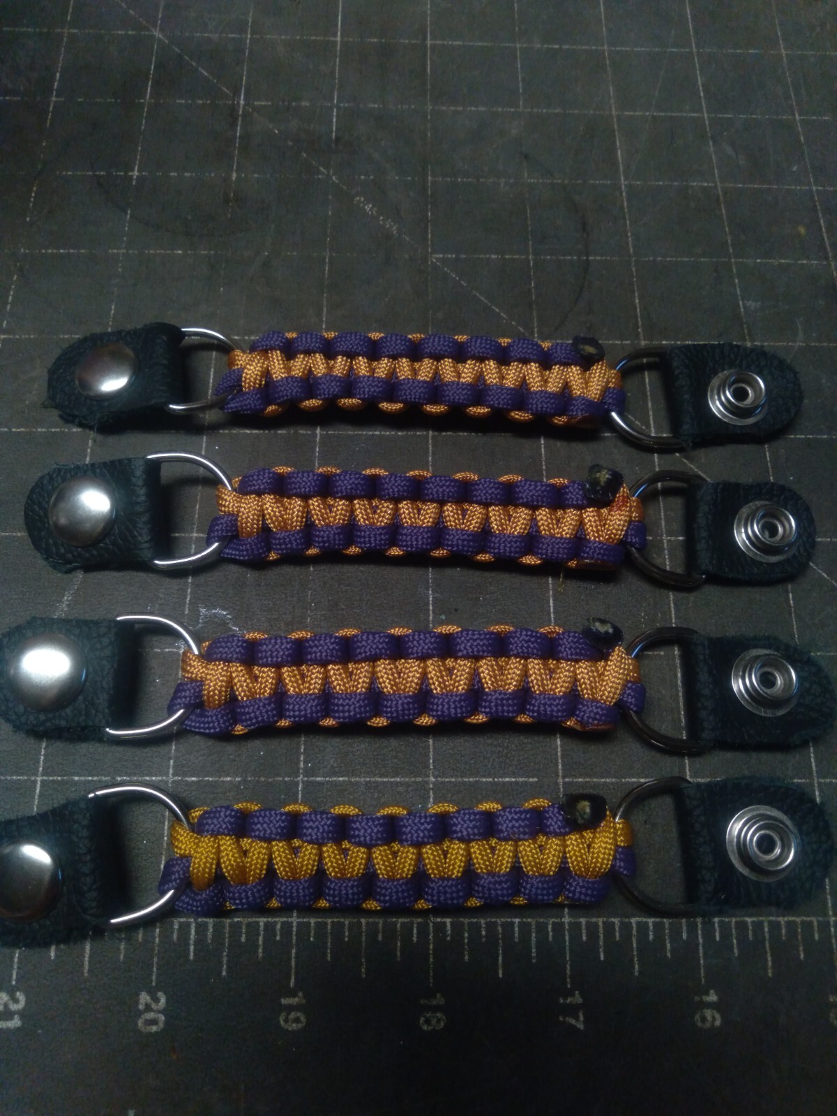 Vest extender GOLD AND PURPLE para cord lightweight but STRONG By Stitch