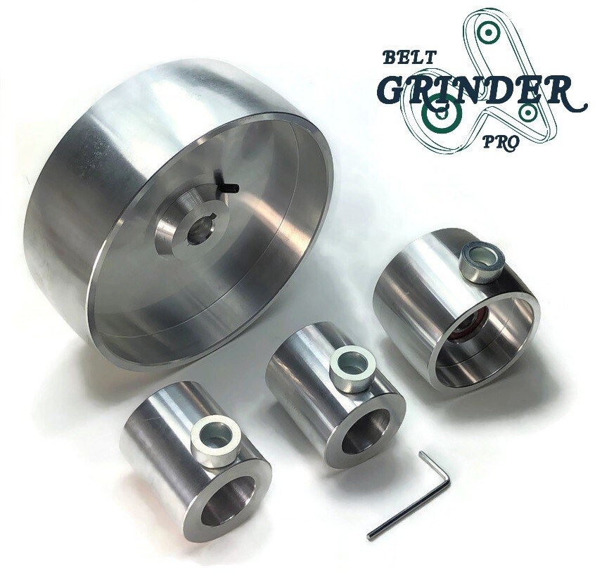 Belt Grinder 2x72 Wheel Set knife Grinder 6" Drive 5/8" Bore 3" Track 2" Idler