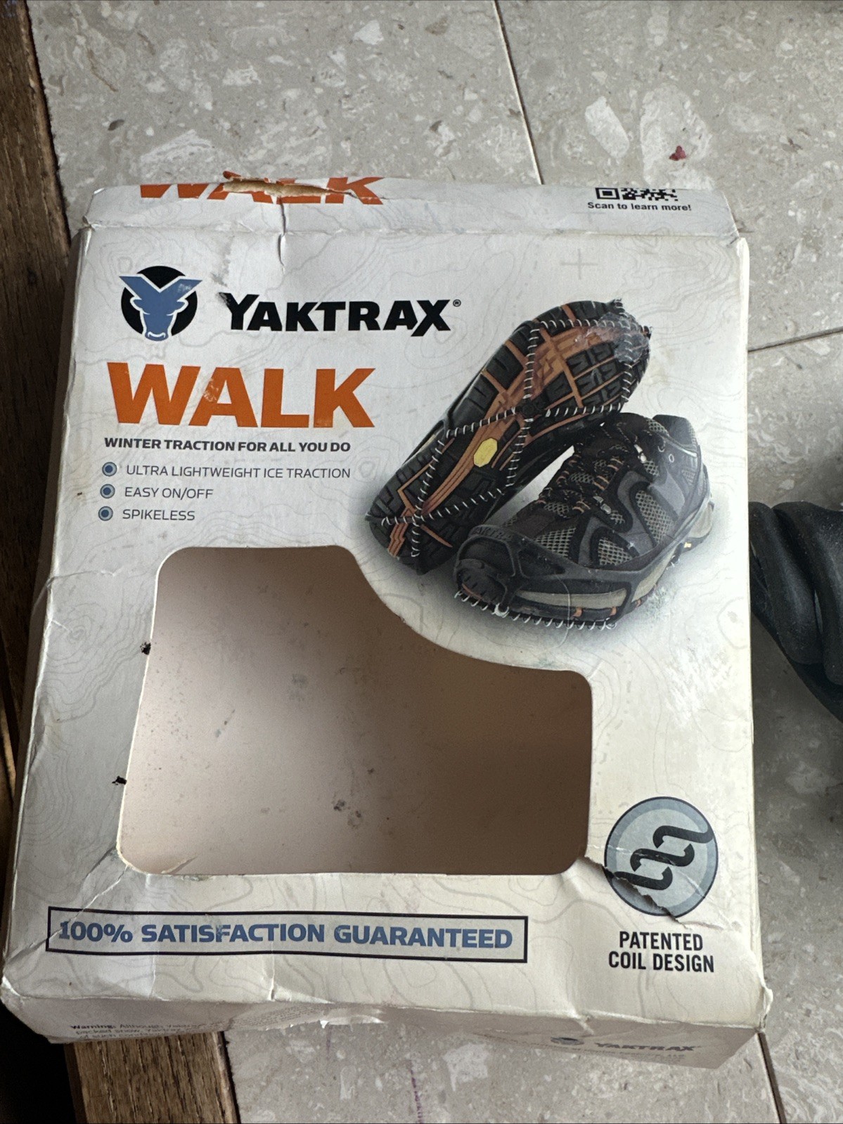 NIB Yaktrax Walk Winter Traction Spikeless Coils