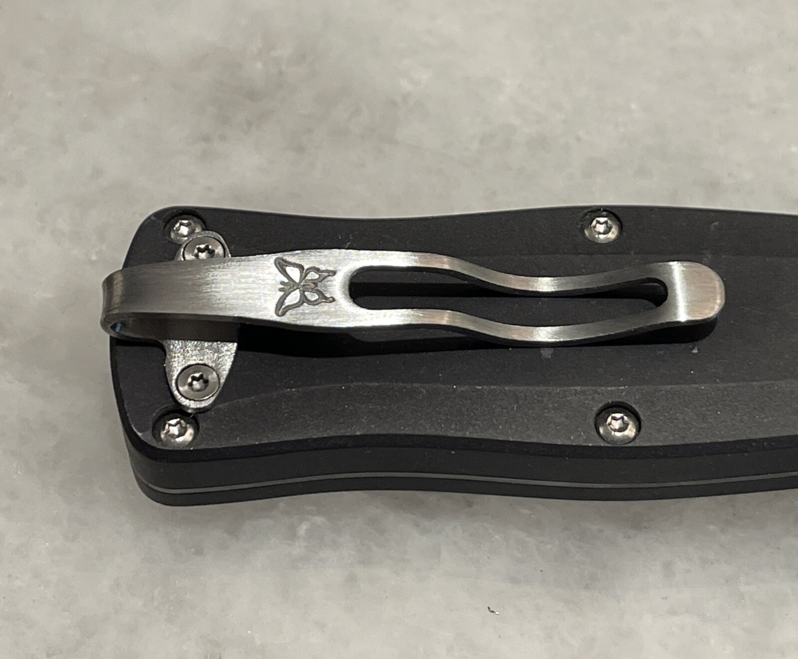 Titanium Deep Carry Pocket Clip With Stainless Screw Set For Benchmade 3300