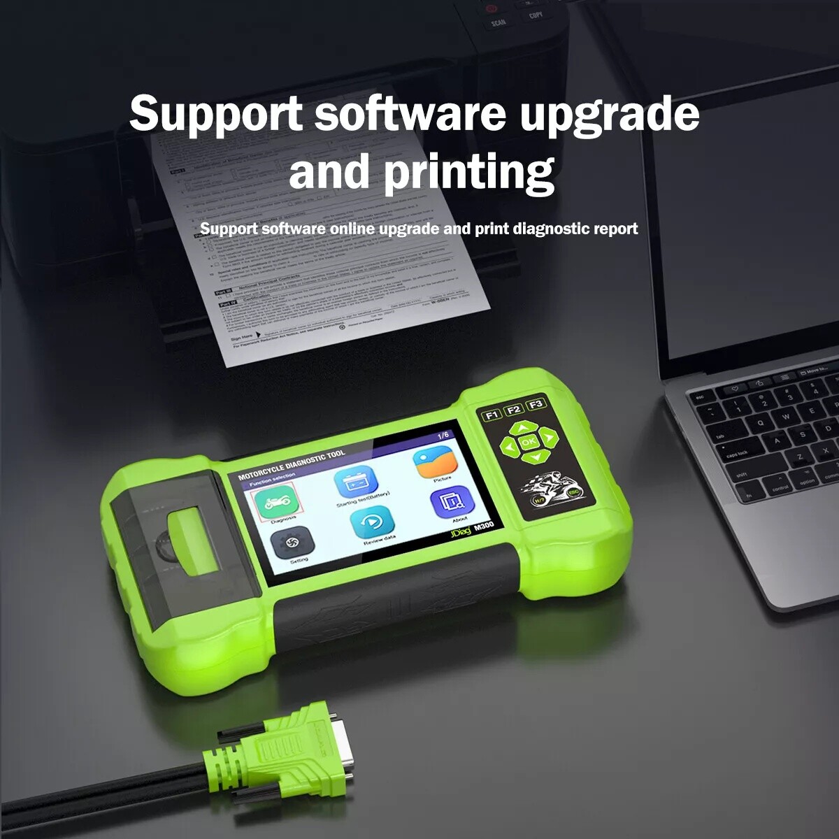 JDiag M300 Full Version Motorcycle Diagnosis OBD2 Scanner Moto Fault Code Reader