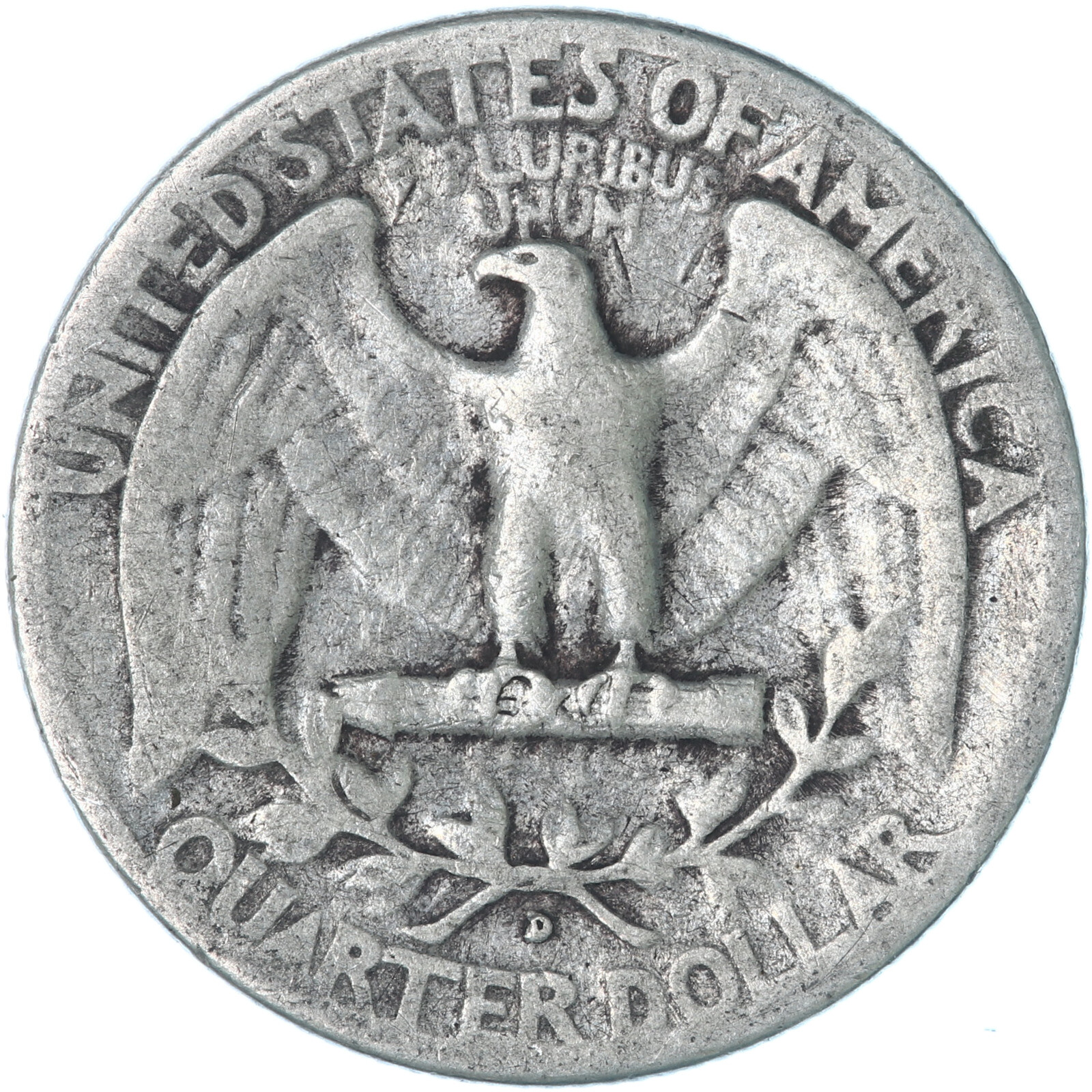 1947 D Washington Quarter 90% Silver Good GD