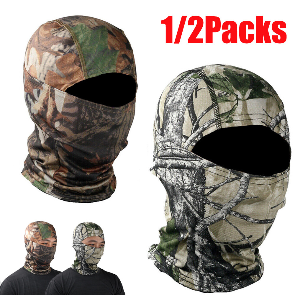 Mens Tactical Outdoor Hunting Full Face Mask UV Protection Airsoft Balaclava US