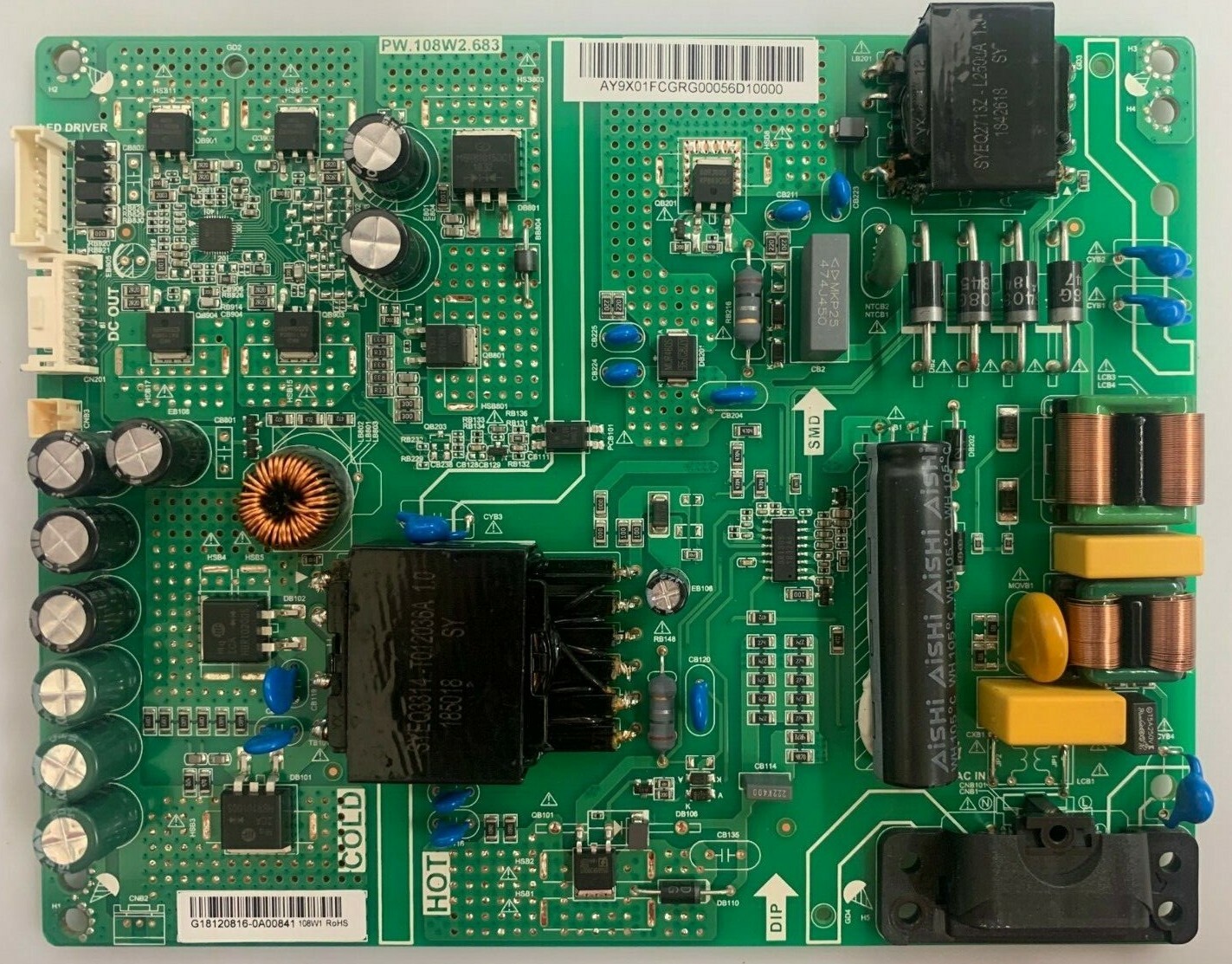 VIZIO V505-G9  POWER SUPPLY BOARD   PW.108W2.683   GENUINE