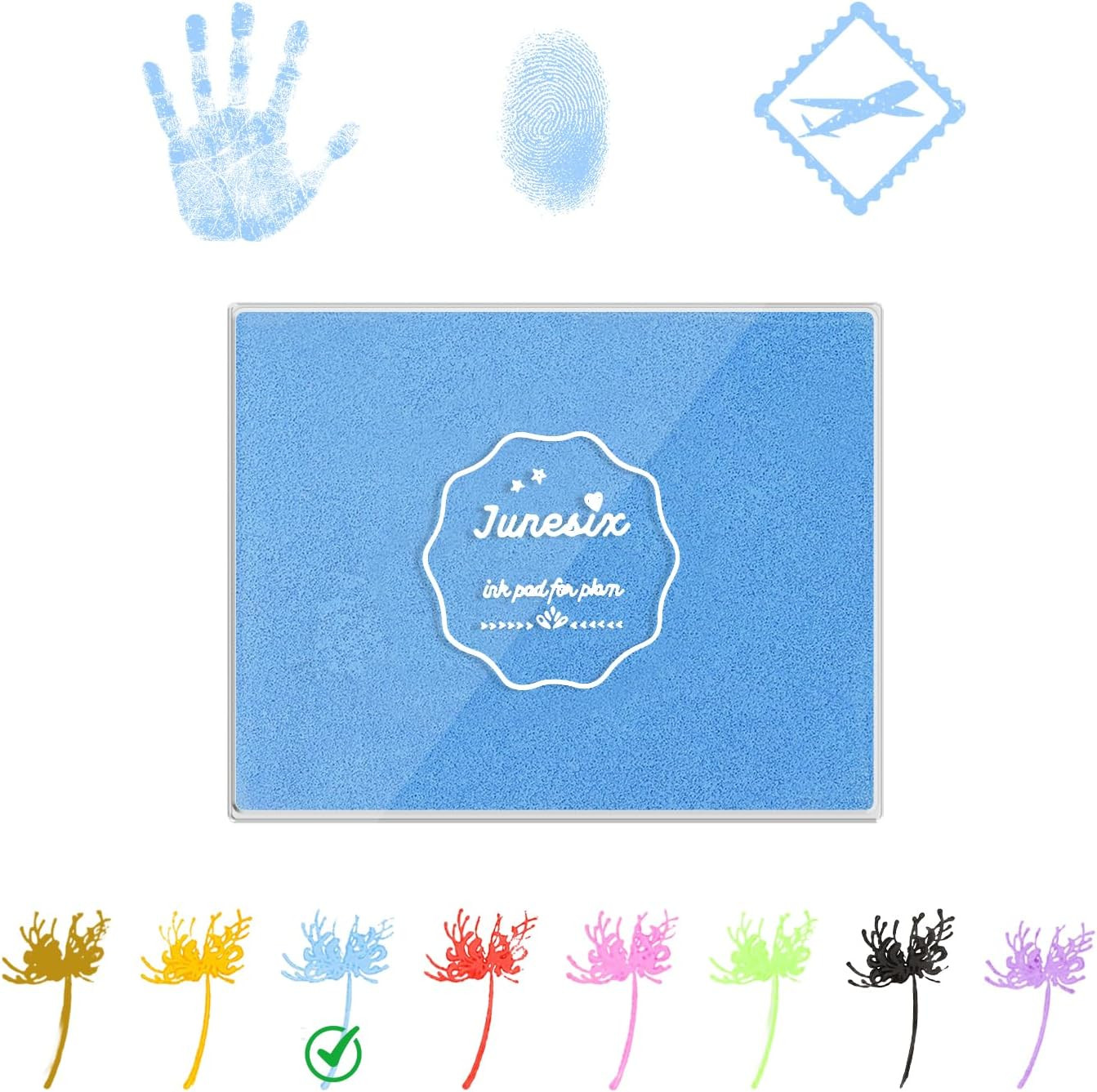Large  Pads for Stamping, Washable Stamp  Pad for Rubber Stamps Hand and Footpri